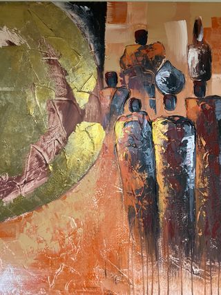 Cuadro Lienzo 100x100cm Abstracto