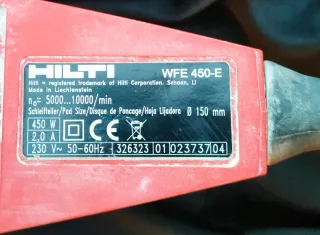 Lijadora orbital Hilti WFE 450-E