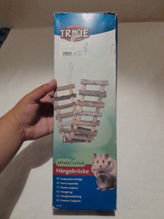 Escalera colgante de madera para hámster o rata