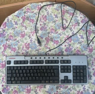Teclado Compaq USB Negro/Plateado
