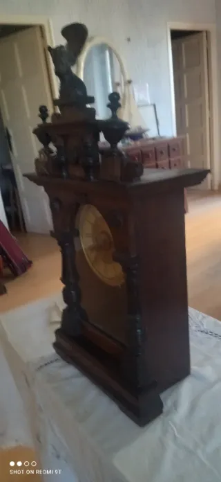 Reloj Alemán Antiguo Sobremesa/Pared.Urge mudanza