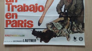Cartel original Un trabajo en París (1971)