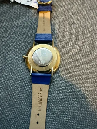 Reloj Olivia Burton Ultra Slim 40mm Azul/Dorado