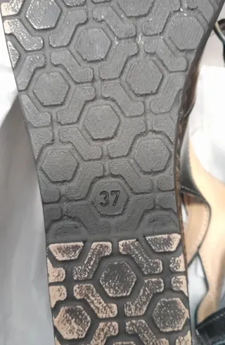 Sandali donna n.37 blu e argento