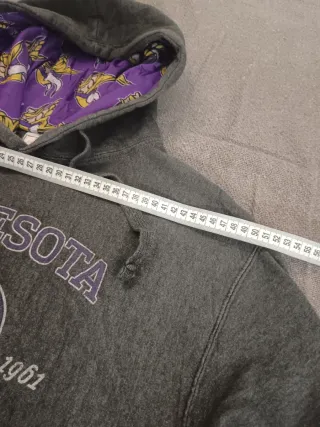 Sudadera Minnesota Vikings Vintage Gris