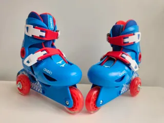Patines Oxelo Azules Poco Uso Talla 26-28