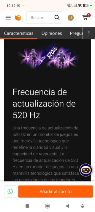 Monitor AOC Agon AG276FK 27 520Hz 2k