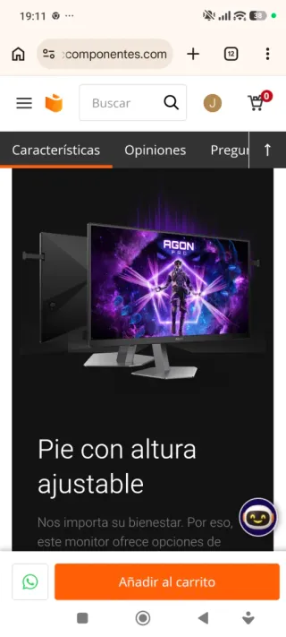 Monitor AOC Agon AG276FK 27 520Hz 2k