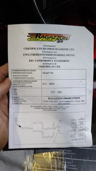 Tramo final y intermedio homologado