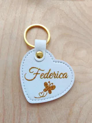 Portachiavi cuore personalizzato con nome