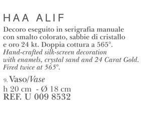 Vaso Vetro Vaso Egizia Luxury Design