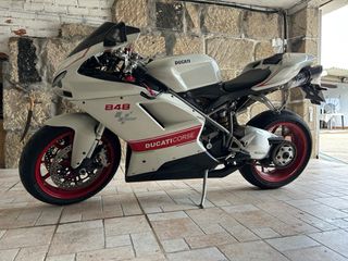 Ducati 848 Sportbike Blanca y Roja