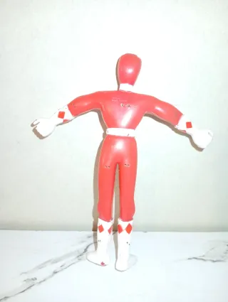Figura Power Rangers Rojo antiguo