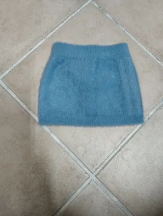 Gonnellina peluche Janice azzurra 12 mesi