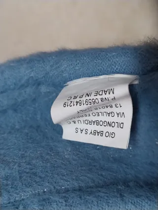 Gonnellina peluche Janice azzurra 12 mesi