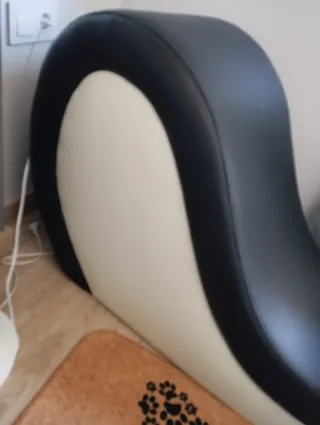 Diván moderno negro y blanco