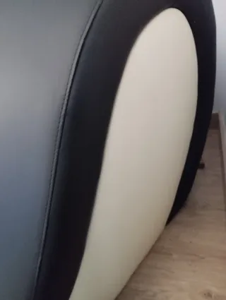 Diván moderno negro y blanco