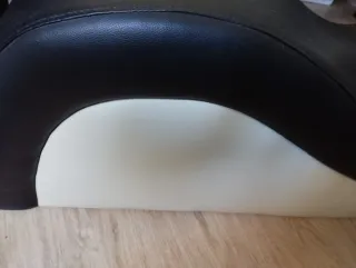 Diván moderno negro y blanco