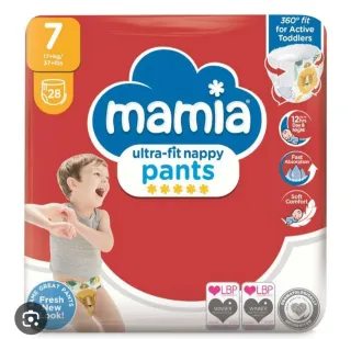 Pañales Mamia Talla 7 (17+kg) - 28 unidades
