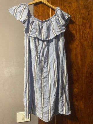 Vestido blanco floral niña