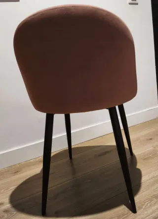 Sedie in velluto rosa