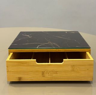 Porta Cialde Caffè Bambù con Cassetto