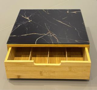 Porta Cialde Caffè Bambù con Cassetto