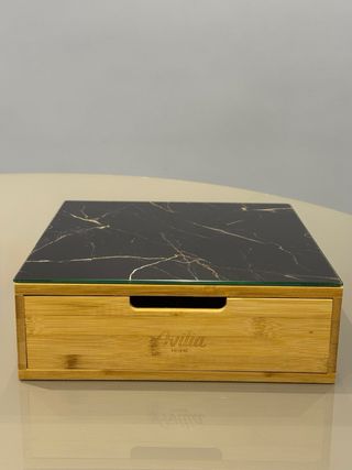 Porta Cialde Caffè Bambù con Cassetto