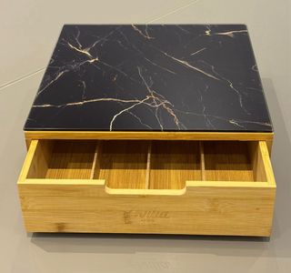 Porta Cialde Caffè Bambù con Cassetto