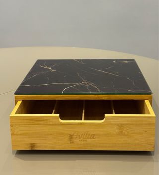 Porta Cialde Caffè Bambù con Cassetto