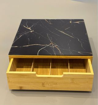 Porta Cialde Caffè Bambù con Cassetto