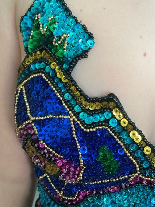 Vestito paillettes taglia S