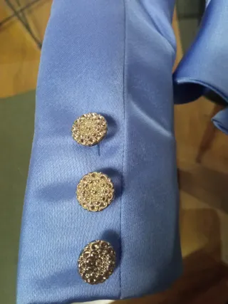 Traje de Fallera azul de Vives y Mari