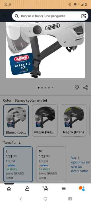 Casco Abus Hyban 2.0 bici/patinete ciudad