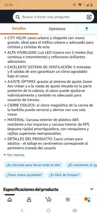 Casco Abus Hyban 2.0 bici/patinete ciudad