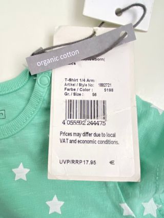 Conjunto 3 peças menina 1M Cotton Fish