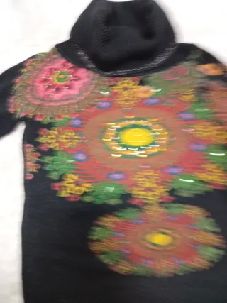 Jersey Desigual Joya Negro Multicolor