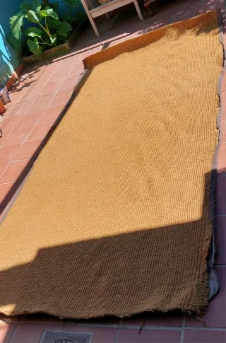 Alfombra de sisal natural beige y marrón