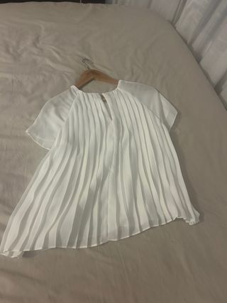 Camicia Bianca Pieghe Zara