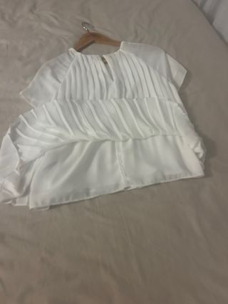 Camicia Bianca Pieghe Zara