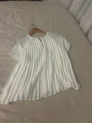 Camicia Bianca Pieghe Zara