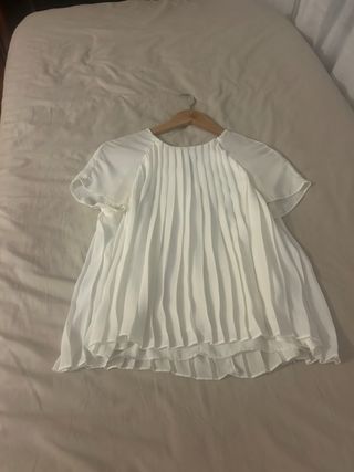 Camicia Bianca Pieghe Zara