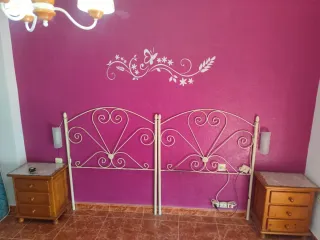 Cabeceros de madera y metal