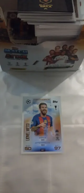 Lionel Messi Cup Champion Topps 25-26