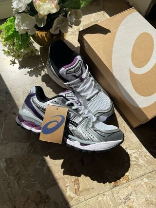 Asics Gel Kayano Scarpe da Ginnastica Argento Viol