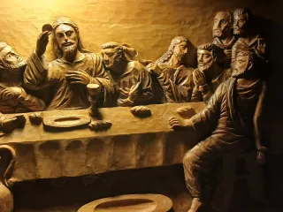 Talla madera La Última Cena