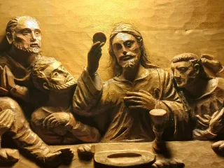 Talla madera La Última Cena