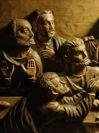 Talla madera La Última Cena