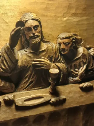 Talla madera La Última Cena