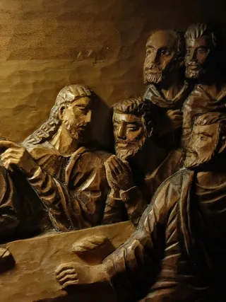 Talla madera La Última Cena